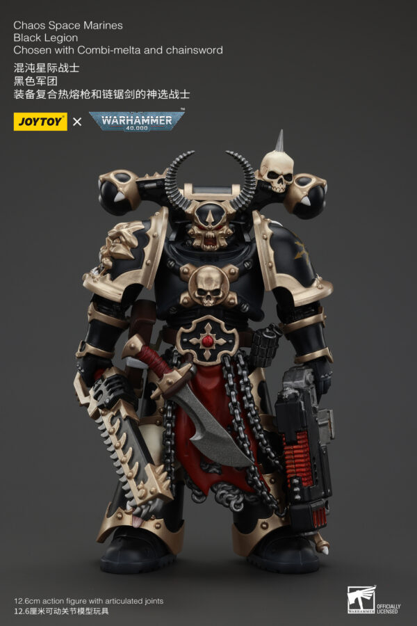 Warhammer 40k JoyToy Actionfigure - Chaos Space Marines Black Legion Chosen with Combi-Melta and Chainsword - Image 8