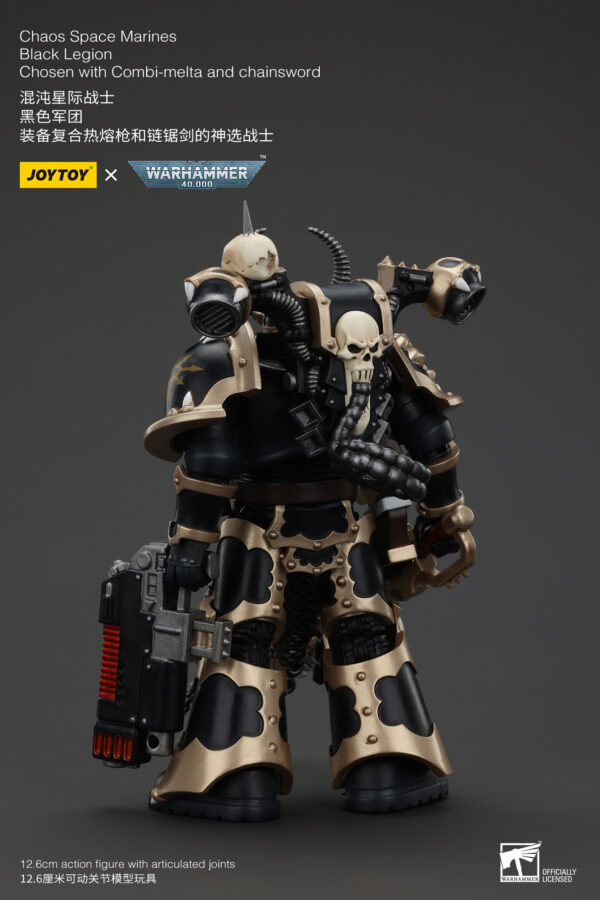 Warhammer 40k JoyToy Actionfigure - Chaos Space Marines Black Legion Chosen with Combi-Melta and Chainsword - Image 9