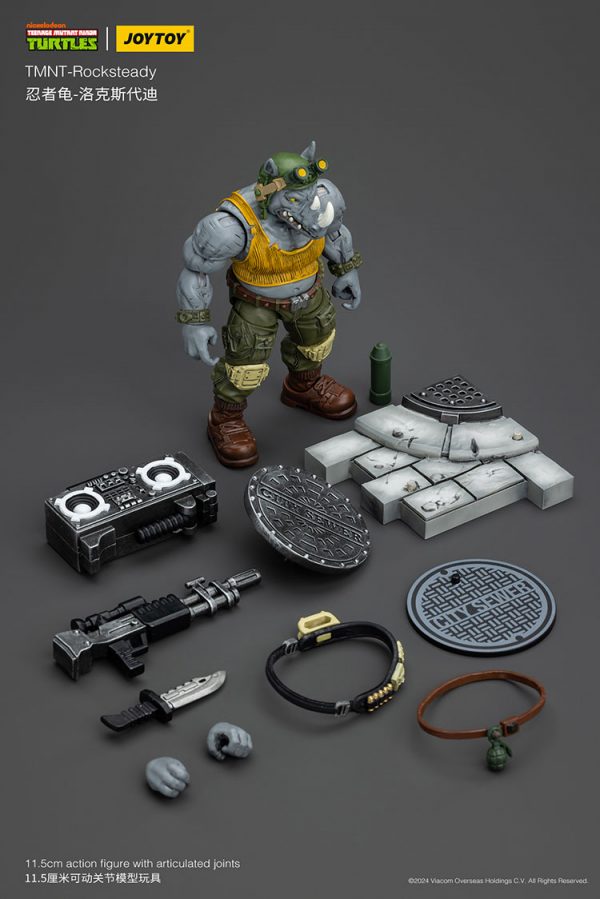 TMNT JoyToy Actionfigure - Rocksteady - Image 12