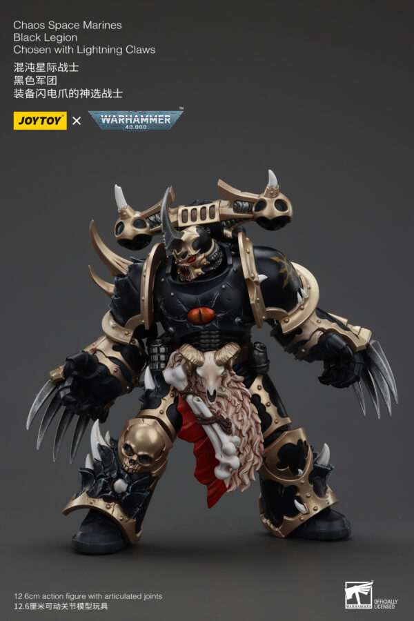 Warhammer 40k JoyToy Actionfigure - Chaos Space Marines Black Legion Chosen with Lightning Claws - Image 10