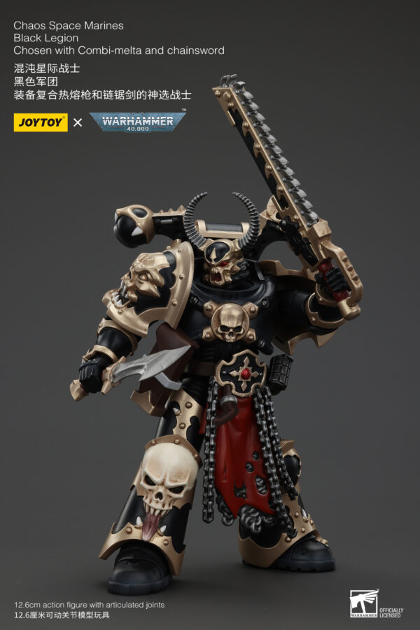 Warhammer 40k JoyToy Actionfigure - Chaos Space Marines Black Legion Chosen with Combi-Melta and Chainsword - Image 7