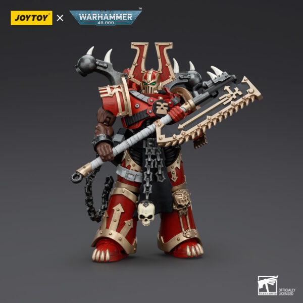 Warhammer 40k JoyToy Actionfigure - World Eaters Khorne Berzerker Eviscerator Chainaxe - Image 3