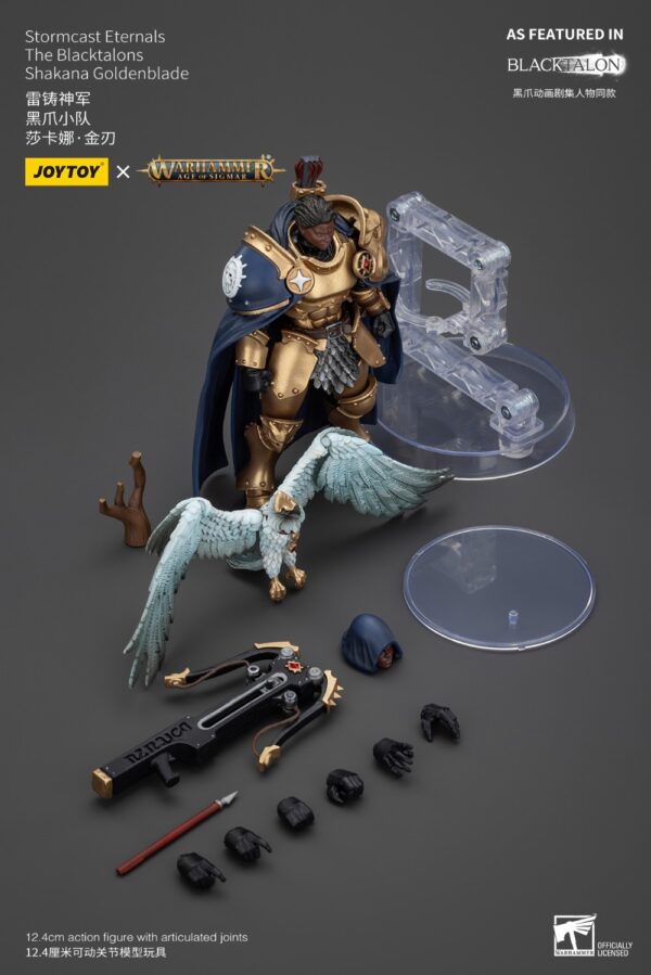 Warhammer Age of Sigmar JoyToy Actionfigure - Stormcast Eternals The Blacktalons Shakana Goldenblade - Image 10