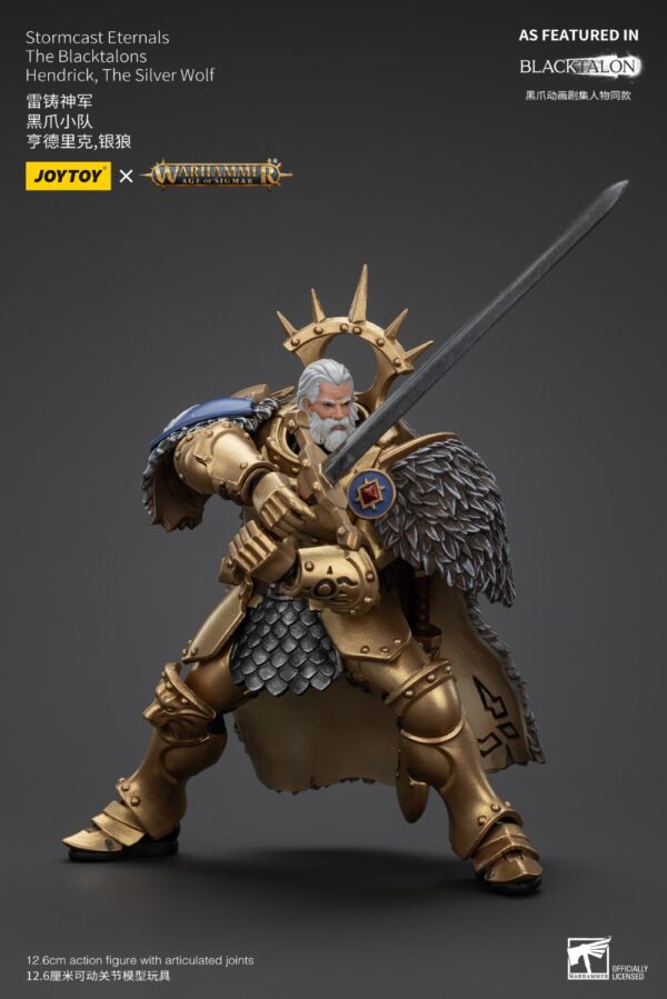 Warhammer Age of Sigmar JoyToy Actionfigure - Stormcast Eternals The Blacktalons Hendrick, The Silver Wolf - Image 8