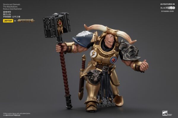 Warhammer Age of Sigmar JoyToy Actionfigure - Stormcast Eternals The Blacktalons Rostus Oxenhammer - Image 12