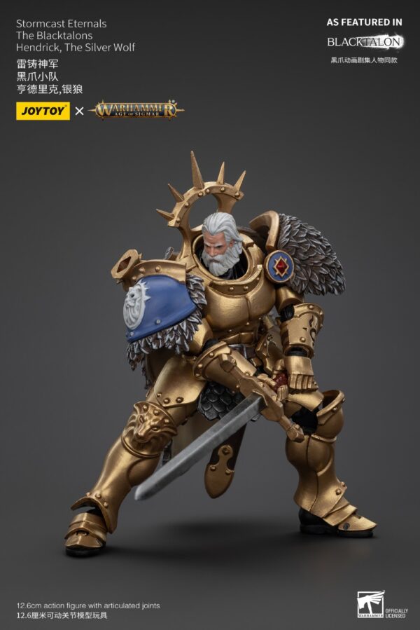 Warhammer Age of Sigmar JoyToy Actionfigure - Stormcast Eternals The Blacktalons Hendrick, The Silver Wolf - Image 7