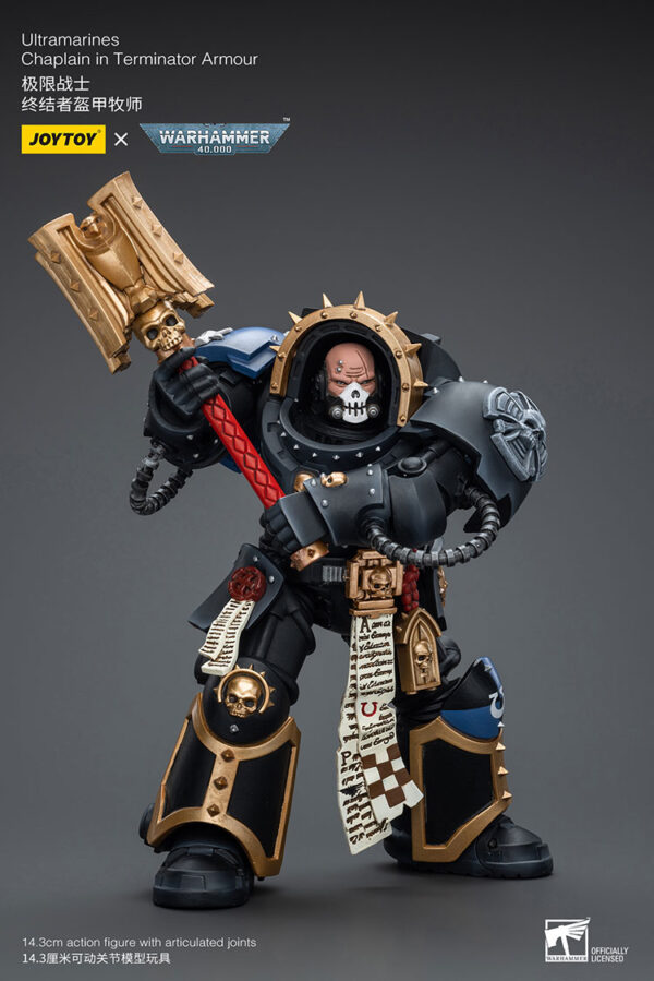 Warhammer 40k JoyToy Actionfigure - Ultramarines Chaplain in Terminator Armor - Image 5