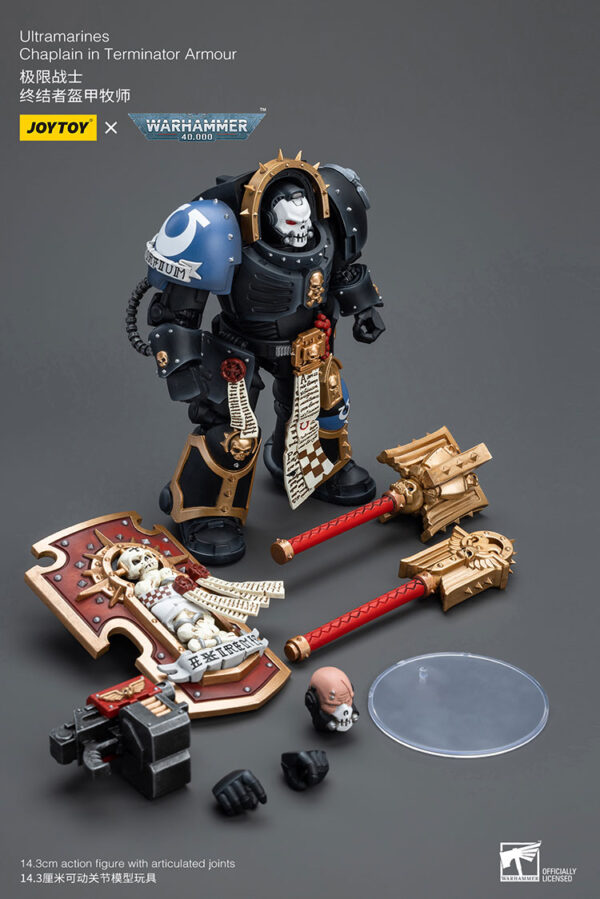 Warhammer 40k JoyToy Actionfigure - Ultramarines Chaplain in Terminator Armor - Image 6