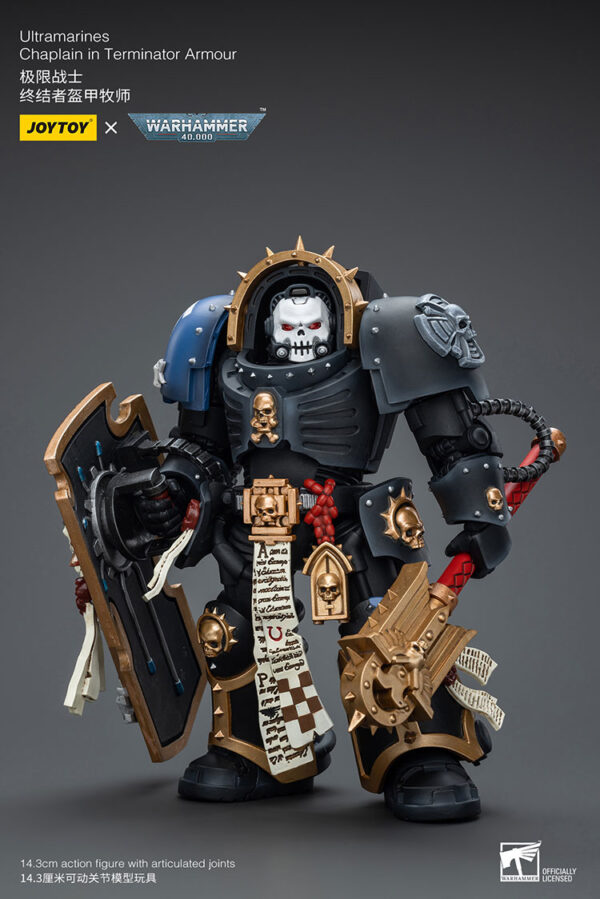 Warhammer 40k JoyToy Actionfigure - Ultramarines Chaplain in Terminator Armor - Image 8