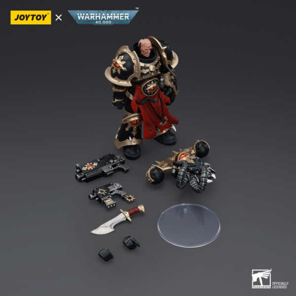 Warhammer 40k JoyToy Actionfigure - Chaos Space Marines Black Legion Chosen with Bolt Pistol and Power Fist - Image 7