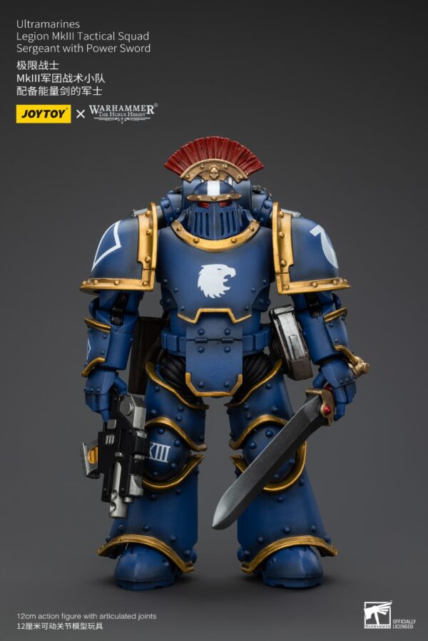 Warhammer 40k JoyToy Actionfigure - The Horus Heresy Ultramarines MKIII Legionaries Sergeant with Power Sword - Image 8