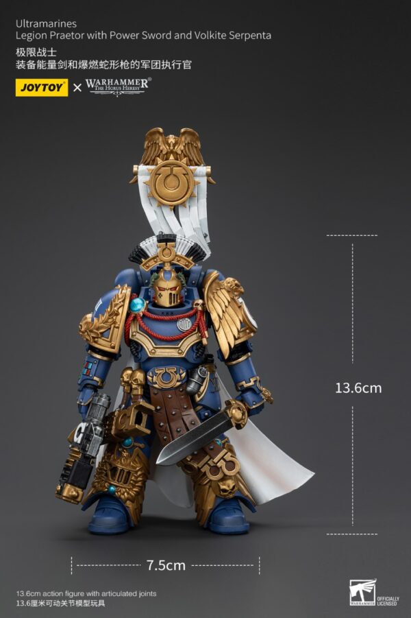 Warhammer 40k JoyToy Actionfigure - The Horus Heresy Ultramarines Legion Praetor with Power Sword and Volkite Serpenta - Image 13