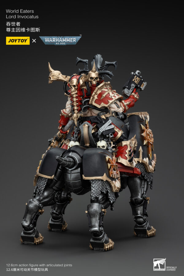 Warhammer 40k JoyToy Actionfigure - World Eaters Lord Invocatus with Khrone Juggernaut Daemon - Image 16