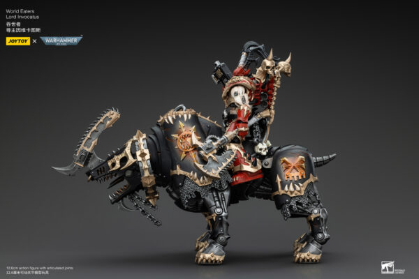 Warhammer 40k JoyToy Actionfigure - World Eaters Lord Invocatus with Khrone Juggernaut Daemon - Image 18