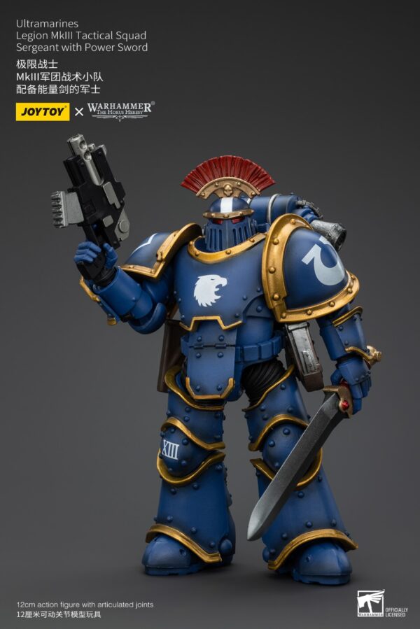 Warhammer 40k JoyToy Actionfigure - The Horus Heresy Ultramarines MKIII Legionaries Sergeant with Power Sword - Image 9