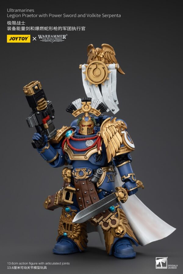 Warhammer 40k JoyToy Actionfigure - The Horus Heresy Ultramarines Legion Praetor with Power Sword and Volkite Serpenta - Image 7