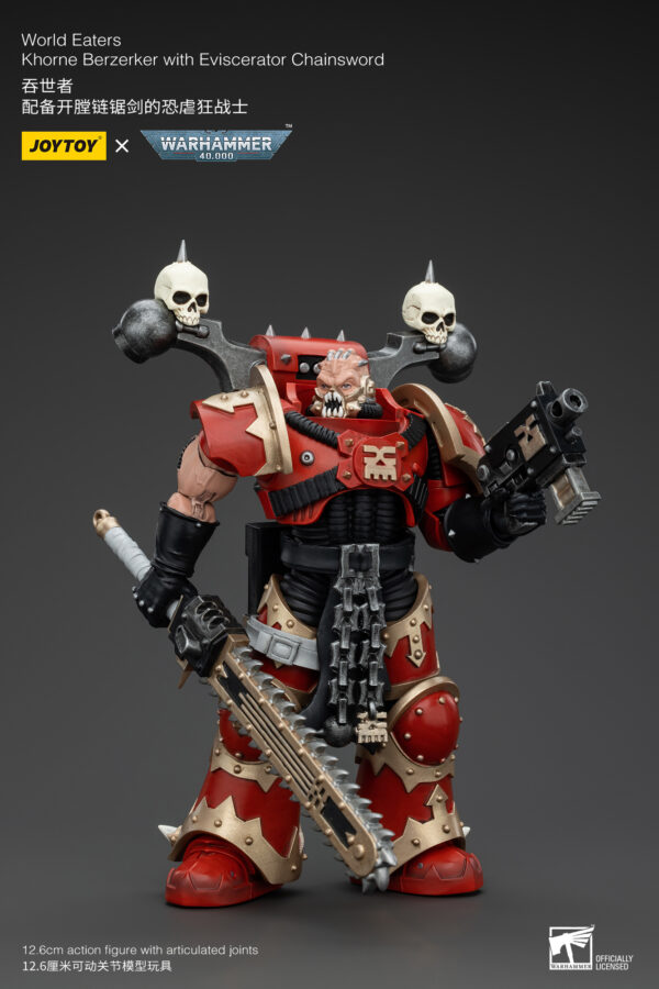 Warhammer 40k JoyToy Actionfigure - World Eaters Khorne Berzerker Eviscerator Chainsword - Image 7