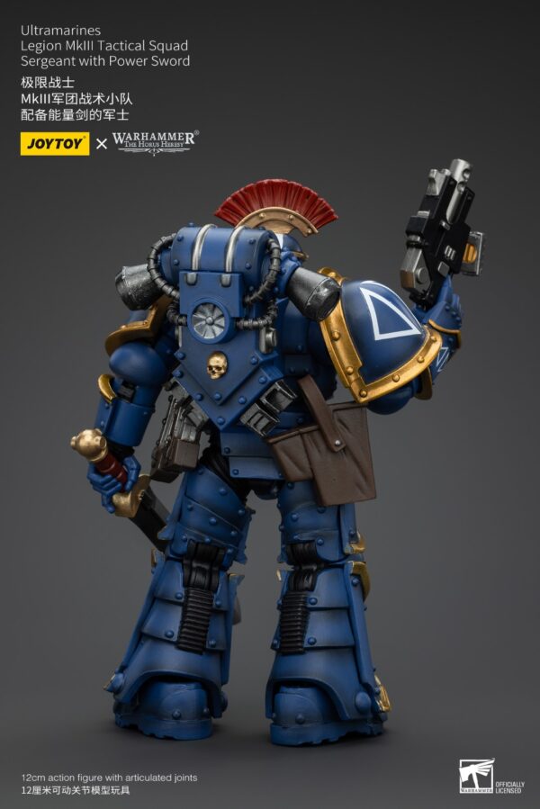 Warhammer 40k JoyToy Actionfigure - The Horus Heresy Ultramarines MKIII Legionaries Sergeant with Power Sword - Image 10