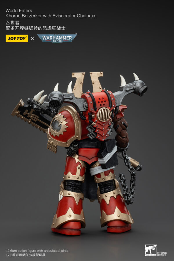 Warhammer 40k JoyToy Actionfigure - World Eaters Khorne Berzerker Eviscerator Chainaxe - Image 8