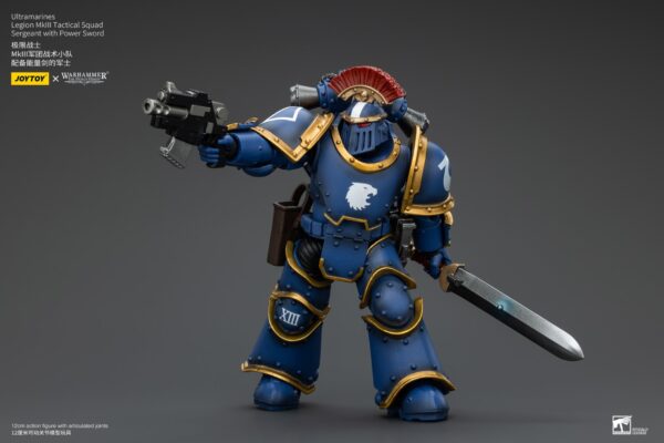 Warhammer 40k JoyToy Actionfigure - The Horus Heresy Ultramarines MKIII Legionaries Sergeant with Power Sword - Image 13