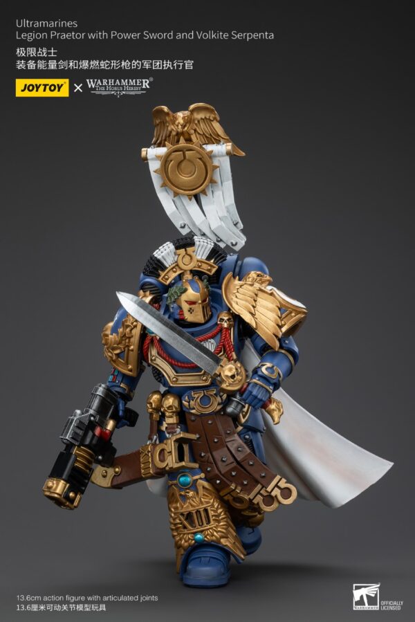 Warhammer 40k JoyToy Actionfigure - The Horus Heresy Ultramarines Legion Praetor with Power Sword and Volkite Serpenta - Image 9