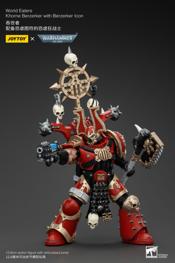 Warhammer 40k JoyToy Actionfigure - World Eaters Khorne Berzerker Berzerker Icon - Image 9