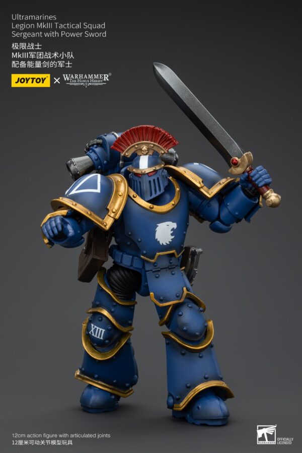 Warhammer 40k JoyToy Actionfigure - The Horus Heresy Ultramarines MKIII Legionaries Sergeant with Power Sword - Image 5