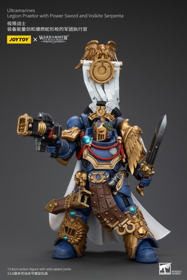 Warhammer 40k JoyToy Actionfigure - The Horus Heresy Ultramarines Legion Praetor with Power Sword and Volkite Serpenta - Image 10