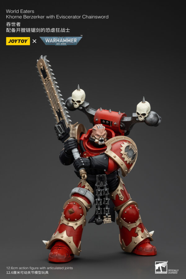 Warhammer 40k JoyToy Actionfigure - World Eaters Khorne Berzerker Eviscerator Chainsword - Image 5