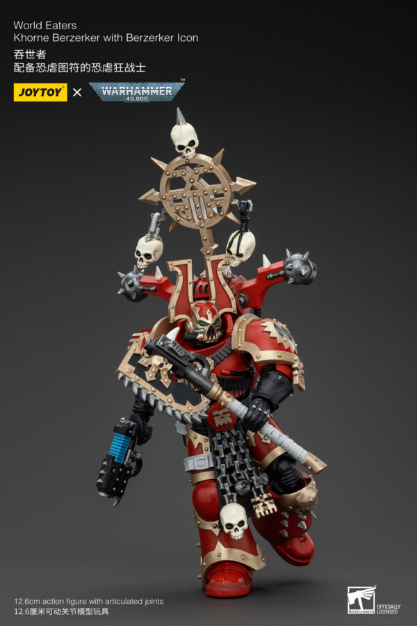 Warhammer 40k JoyToy Actionfigure - World Eaters Khorne Berzerker Berzerker Icon - Image 5