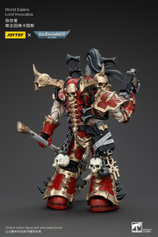 Warhammer 40k JoyToy Actionfigure - World Eaters Lord Invocatus with Khrone Juggernaut Daemon - Image 9