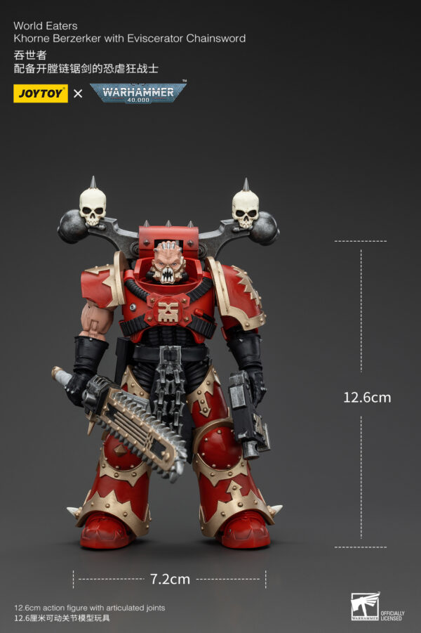 Warhammer 40k JoyToy Actionfigure - World Eaters Khorne Berzerker Eviscerator Chainsword - Image 11