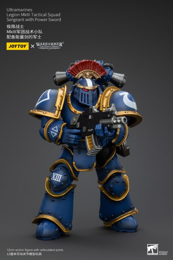 Warhammer 40k JoyToy Actionfigure - The Horus Heresy Ultramarines MKIII Legionaries Sergeant with Power Sword - Image 7