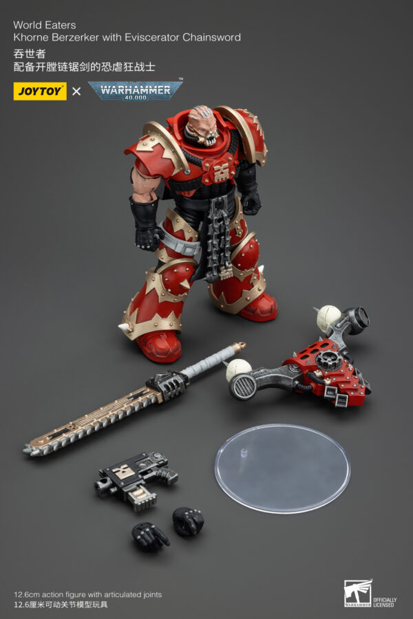 Warhammer 40k JoyToy Actionfigure - World Eaters Khorne Berzerker Eviscerator Chainsword - Image 10