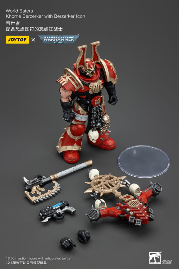 Warhammer 40k JoyToy Actionfigure - World Eaters Khorne Berzerker Berzerker Icon - Image 10