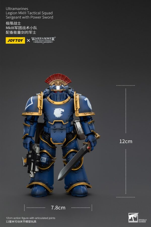 Warhammer 40k JoyToy Actionfigure - The Horus Heresy Ultramarines MKIII Legionaries Sergeant with Power Sword - Image 11