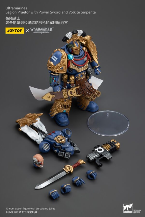 Warhammer 40k JoyToy Actionfigure - The Horus Heresy Ultramarines Legion Praetor with Power Sword and Volkite Serpenta - Image 14