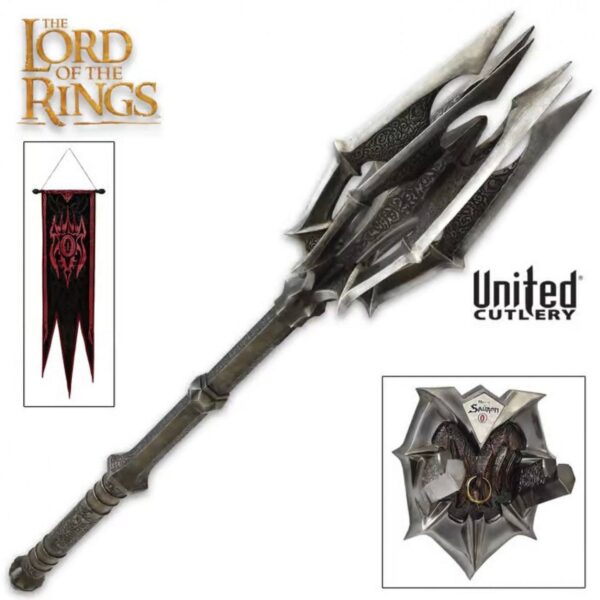 Lord of the Rings 1:1 - Mace of Sauron with One Ring Replica - Image 3